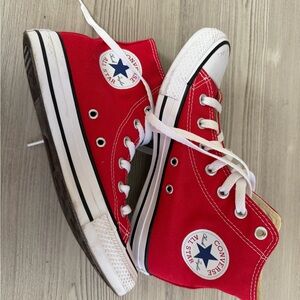 Converse All Star Red Canvas Sneakers